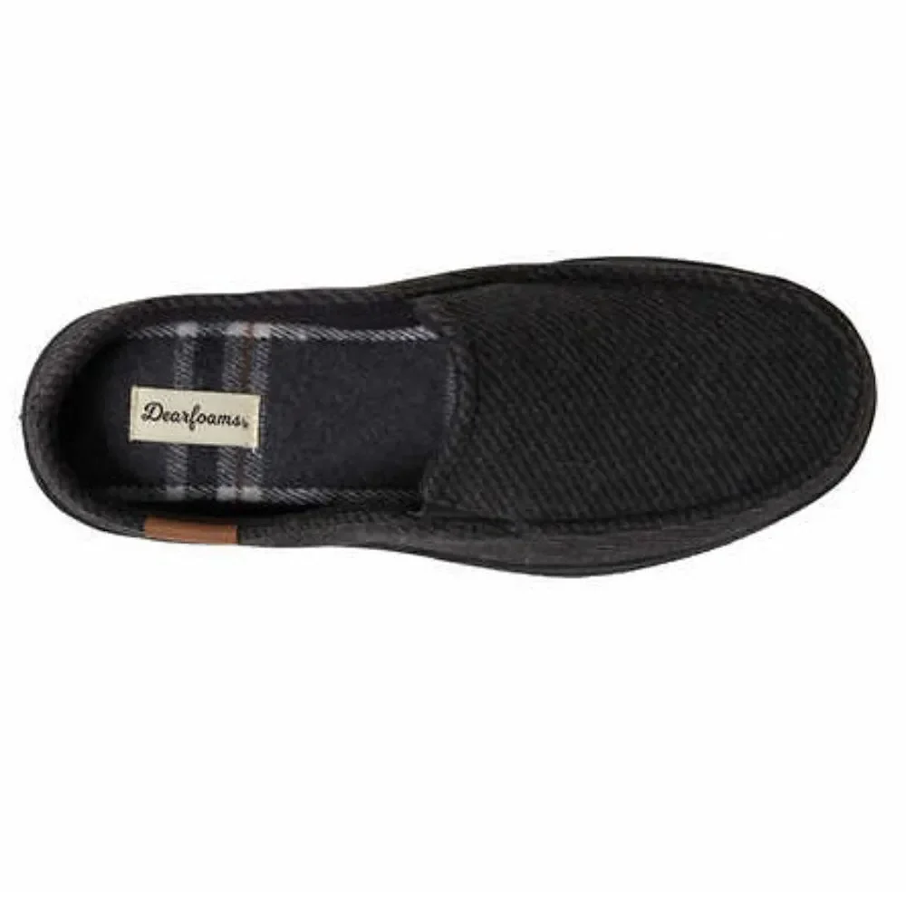 NWT! Men's Black Dearfoam Slippers - Size Small